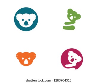 koala vector icon illustration design template