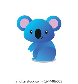 Koala Vector Illustration. Cute Koala Cartoon