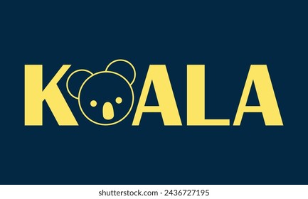 Koala Vector Logo Design, koala logo design inspiration.