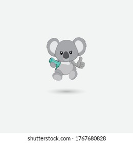 Logo de Koala Wash, logotipo, vector, dibujo de Koala, oso de Koala, logotipo
