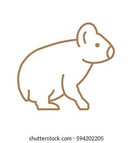 Koala Web line icon.