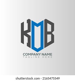 KOB letter logo creative design with vector graphic