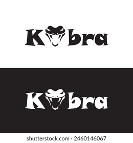 Kobra Schlange Logo Design Vektorgrafik Datei