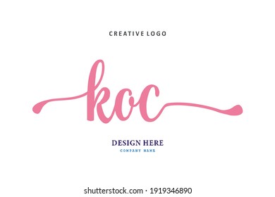 KOC lettering logo is simple, easy to understand and authoritative