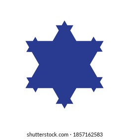 koch snowflake fractal geometry, vector illustration