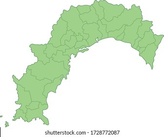 Kochi map (color can be changed)