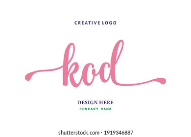 El logotipo de las letras de KOD es sencillo, fácil de entender y autorizado