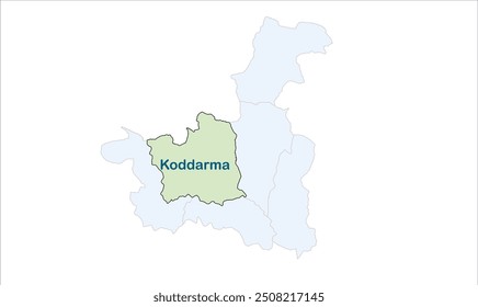 Koddarma map-01, Kodarma District, Jharkhand state, Republic of India, Government of Jharkhand, Indian territory, Eastern India, politics, village, tourism