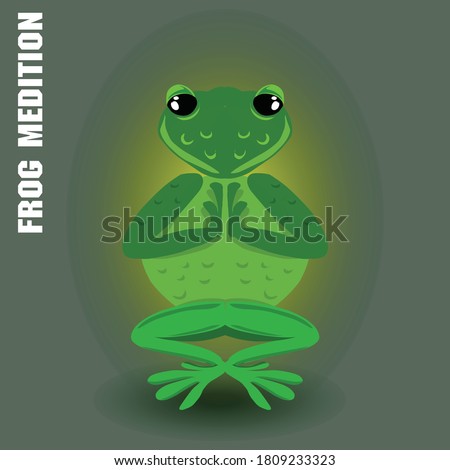 kodo is meditating in the form of a vector