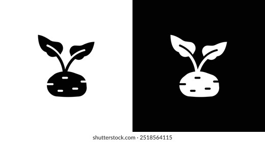 kohlrabi icon Flat fill set collection