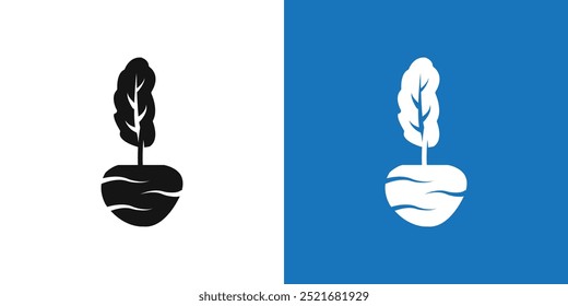 kohlrabi icon Flat vector set outline