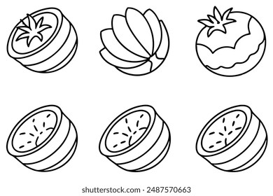 Expresión de arte de la línea de división de Kohlrabi