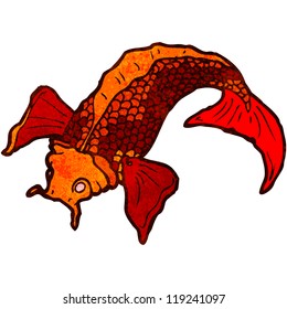 koi carp cartoon