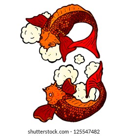 koi carp illustration