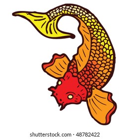 koi carp tattoo drawing