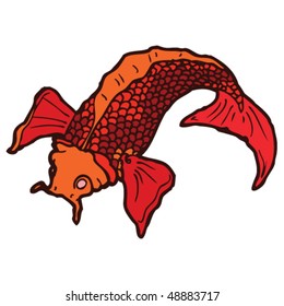 koi carp tattoo drawing