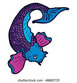 koi carp tattoo drawing