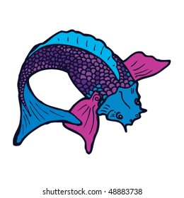 dibujo del tatuaje de la carpa koi