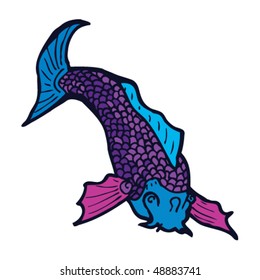 koi carp tattoo drawing