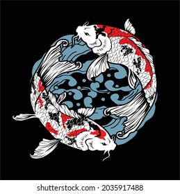 Koi Circle Water For All Your Media Print Or Web