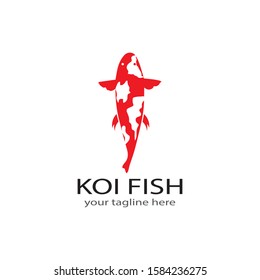 Koi fish animal  logo and symbols vector template