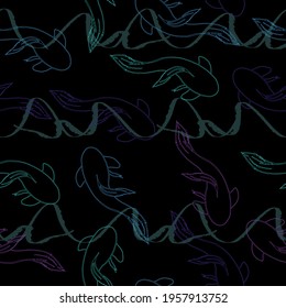 Koi fish. Asian spiritual symbols.