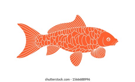 Koi Fish. Carp Koi logo