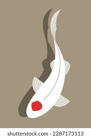 Koi Fish Cartoon, Carp Fish, Tancho Kohaku, Koi, White Carp