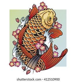 color de pescado koi