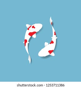 Koi fish design. Vector illustration