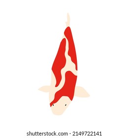 Koi fish icon design illustration template vector