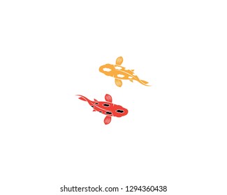 Koi fish icon vector illustration