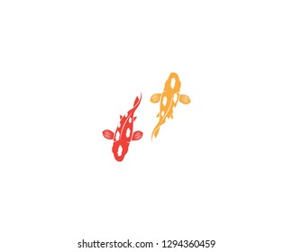 Koi fish icon vector illustration