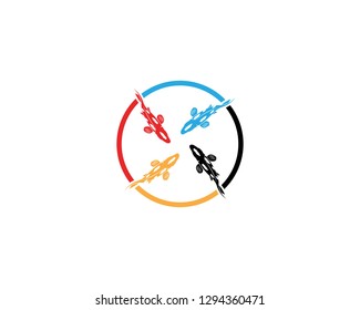 Koi fish icon vector illustration