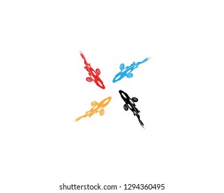 Koi fish icon vector illustration