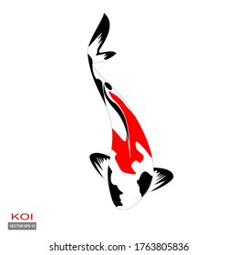 
Koi fish. illustration of koi fish in flat style.
