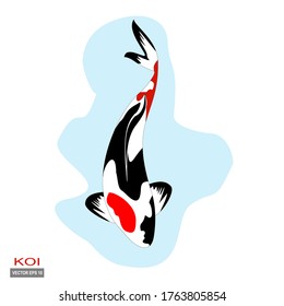 
Koi fish. illustration of koi fish in flat style.