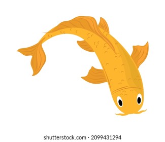 ícono plano aislado de peces koi