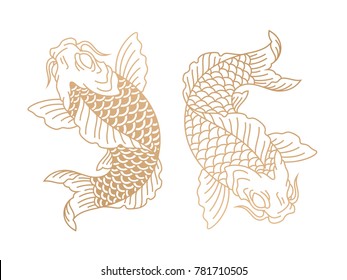 3,214 Koi fish sketch Images, Stock Photos & Vectors | Shutterstock