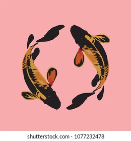 koi fish logo