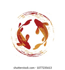 koi fish logo