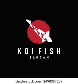 Koi Fish Logo Simple Design Vector Illustration