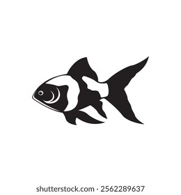 Koi Fish Logo Simple Design Vector Illustration