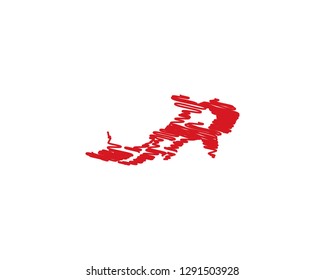 Koi fish logo vector template