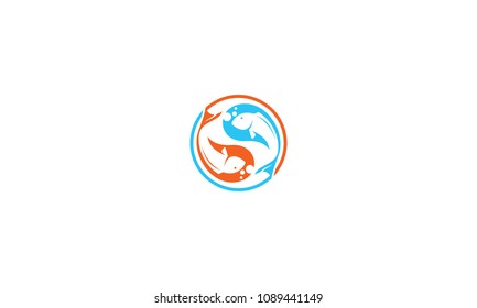 koi fish logo ying yang