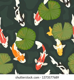 koi fish pattern Seamless