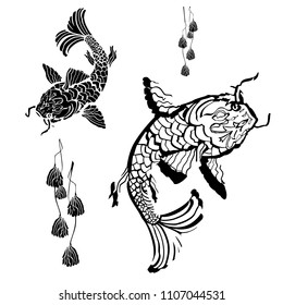 koi fish vector