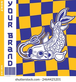 Ilustración de Arte vectorial de pescado Koi