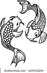 Vector de pescado Koi disponible para su proyecto personalizado