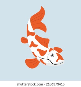 Koi Fish Vector Graphic Flat Design Stock Vector (Royalty Free ...